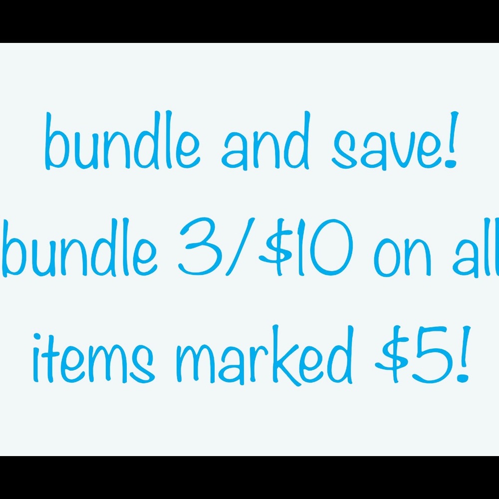 Bundle 3 items marked at $5 and offer $10
